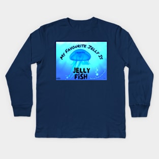 Jelly Fish My Favourite Children's Summer on the Ocean Beach Kids Long Sleeve T-Shirt